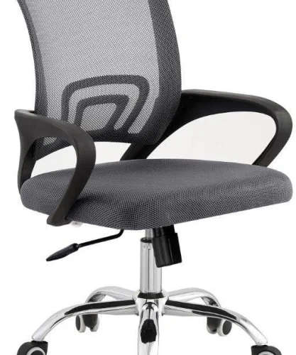 TOCC Tippy Mod Operator Chair with Chrome Office Conference Chair – Full Grey