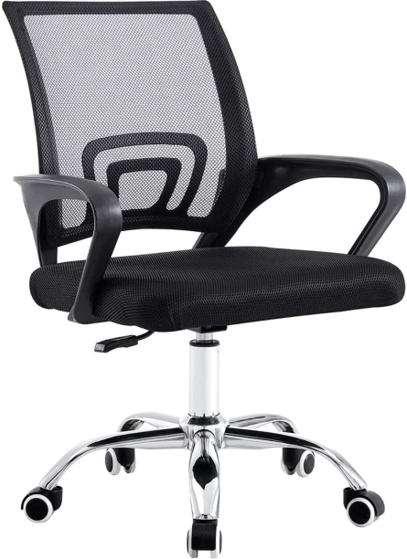 Eay Eay Thing Office Chair Ergonomic Computer Chair Home Armchair Task Study Typist Chair Office Adjustable Arm Chair – black