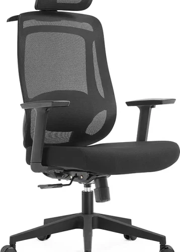 Click Furniture Bonnie High Back Ergonomic Office Chair Office Adjustable Arm Chair – Grey