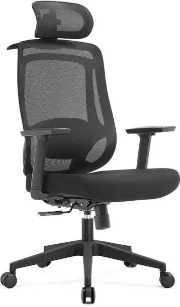 Click Furniture Bonnie High Back Ergonomic Office Chair Office Adjustable Arm Chair – Grey
