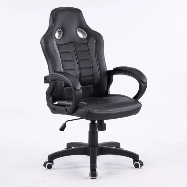 TOCC Delta Gaming Chair Office - Black and Grey. High Back Chair