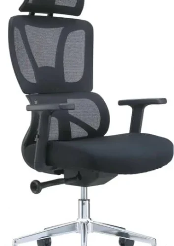 Eay Thing F16 Falcon Elite Office Adjustable Arm Chair – black
