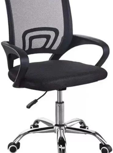 Generic FU9103 Mesh Swivel Adjustable Height Office Chair Office Adjustable Arm Chair – Black