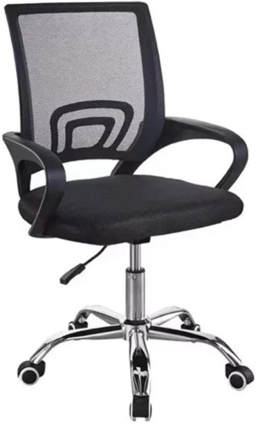 Generic FU9103 Mesh Swivel Adjustable Height Office Chair Office Adjustable Arm Chair – Black