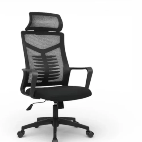 Hallo eBUY Office Chair with Wheels & Adjustable Height Black High Back Chair