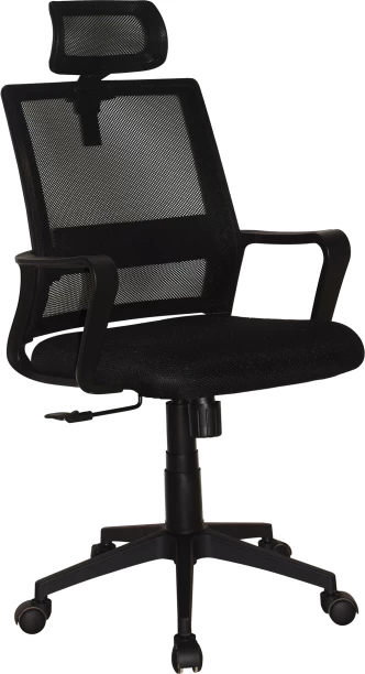 Relax Furniture Halston High Back Office Chair Office Arm Chair – Black