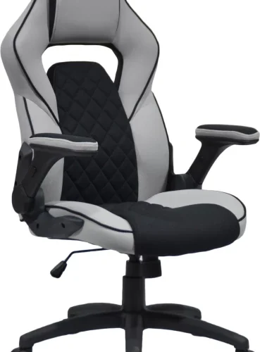 Infinity Homeware INF621A Office Adjustable Arm Chair – Black and Grey