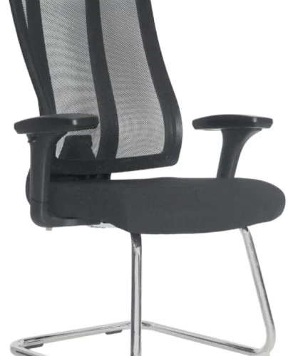 TOCC The Human Ergo Visitor Chair - Black Office Arm Chair