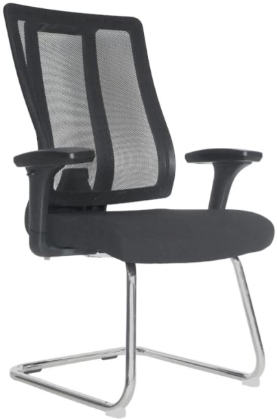 TOCC The Human Ergo Visitor Chair - Black Office Arm Chair