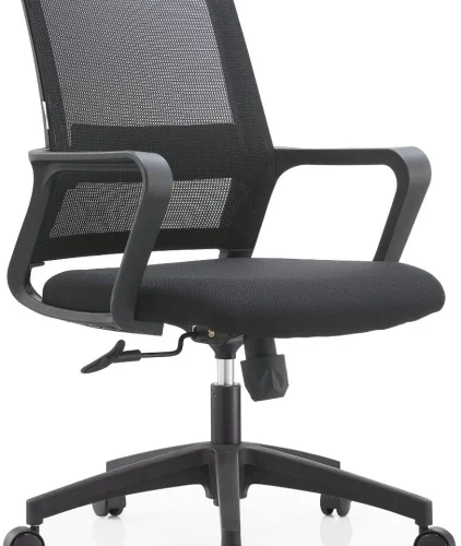 TOCC Antonio Medium Back Office Chair Office Conference Chair – Black