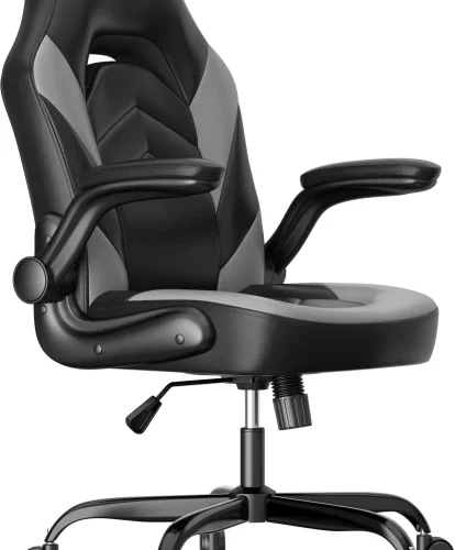 BEST HOME AND LIFE 80030balckgray Office Adjustable Arm Chair – Black