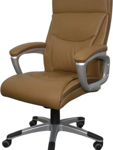 Amika Aurora Kona Bonded Leather Office High Back Chair – Brown