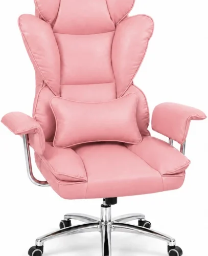Eay Eaything Rocket Big Boss Madala With Cushion Office Executive Chair – Pink