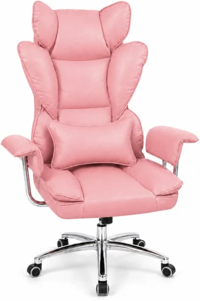 Eay Eaything Rocket Big Boss Madala With Cushion Office Executive Chair – Pink
