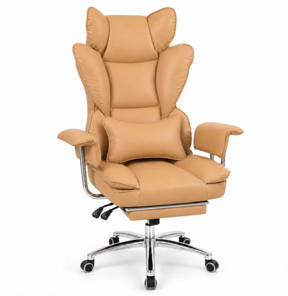 Eay Eaything Rocket Big Boss Madala With Cushion Office Executive Chair – Brown