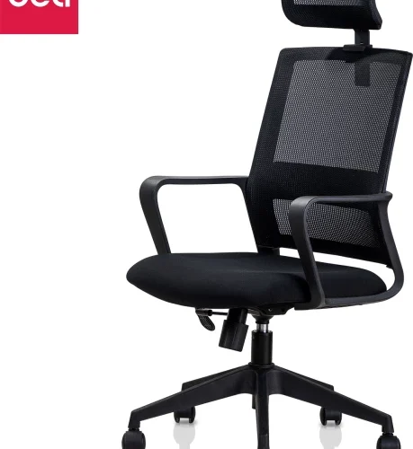 Deli Executive office study chair Office Adjustable Arm Chair – Black