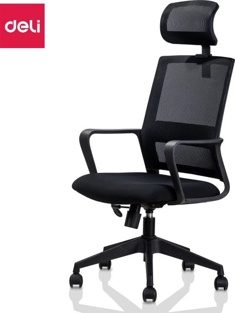 Deli Executive office study chair Office Adjustable Arm Chair – Black