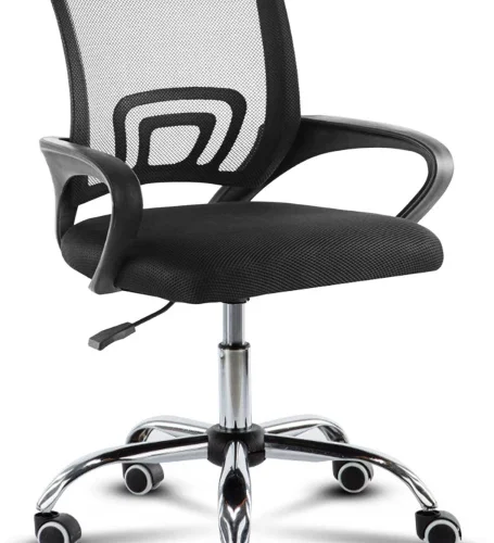 golden Star Africa Office Chair Mid-Back Computer Work Chair Office Adjustable Arm Chair – Black