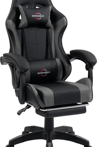 Novogracz eSports X - Pro Gaming Chair - Black with Grey Trim Office Executive Chair – black & grey
