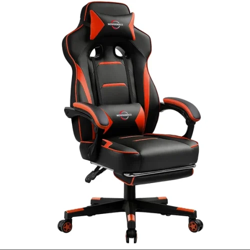 Novogracz STEALTH Elite Gaming Chair - Lava Red Office Executive Chair
