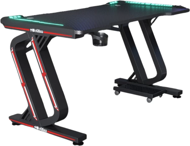 Deli Gaming LED Study Table – Black