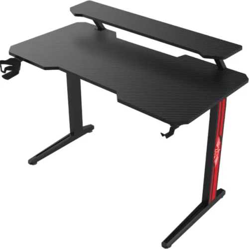 GameTech Gaming with Monitor Riser Study Table – Black