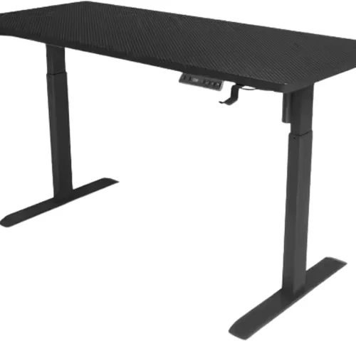 GameTech Height Adjustable Electronic Standing Office Table – Black