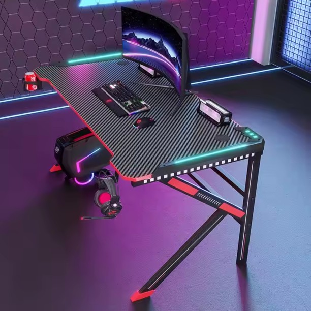 GameTech Gaming Study Table – Black - Image 2