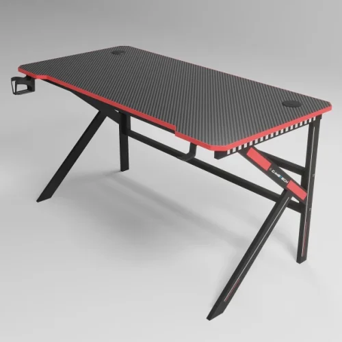 GameTech Gaming LED Study Table – Black