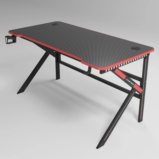 GameTech Gaming LED Study Table – Black