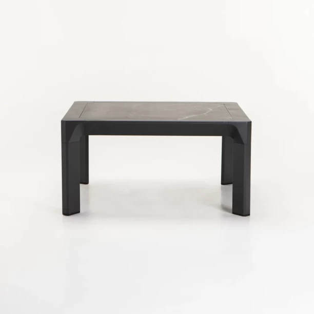 Luna 80x80cm Stone Top Outdoor Coffee Table 3697400661474 Multipurpose Table – Black