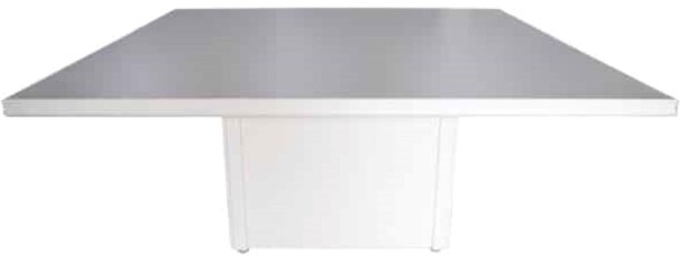 VIVIDITTO White Square Wooden Table 1.8m Multipurpose Table - Image 2