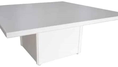 VIVIDITTO White Square Wooden Table 1.8m Multipurpose Table