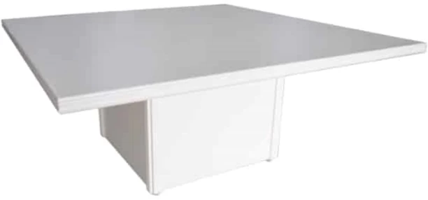 VIVIDITTO White Square Wooden Table 1.8m Multipurpose Table