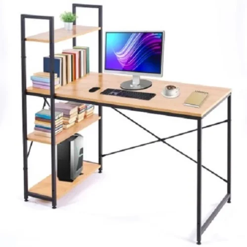 Deals online Computer Table Study Writing Desk Home Office Workstation with 4 Shelves Study Table – black