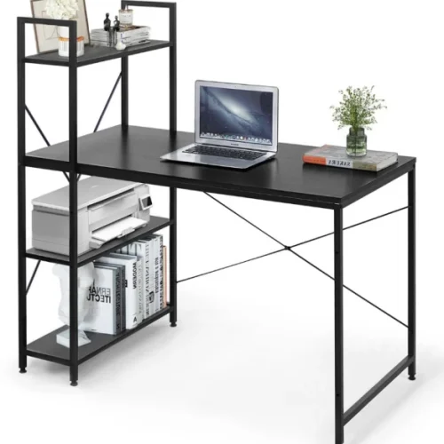 Deals online Computer Desk Storage Shelf Office Student Desk Study Table – Black