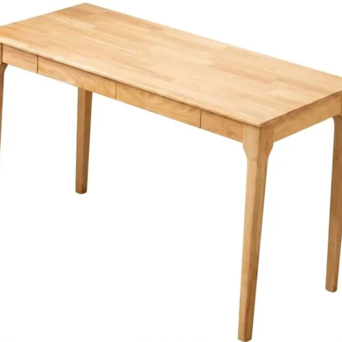 Black Rhino Student Desk with 2 Drawer Wooden Computer Table 120x55x75cm for Home Study Study Table – Yellow, Chair Included