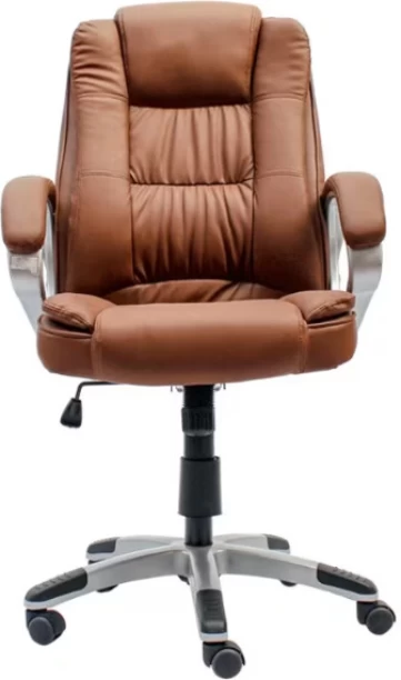 AMAU Furniture Marcus Office Chair Office Arm Chair – Brown