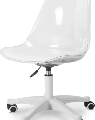 Smartbuy Modern Roller Chair Office Executive Chair – Transparent