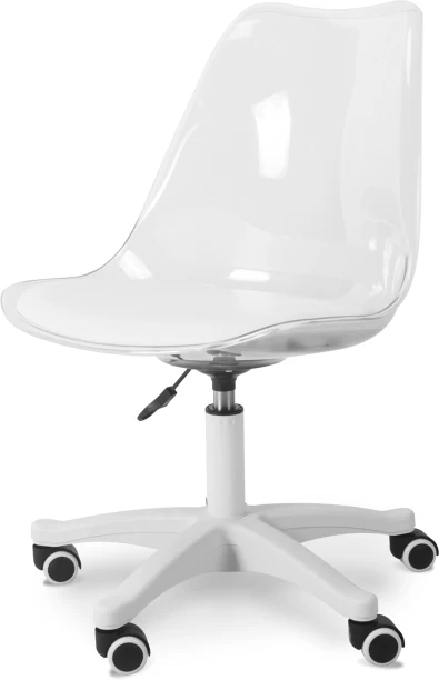 Smartbuy Modern Roller Chair Office Executive Chair – Transparent