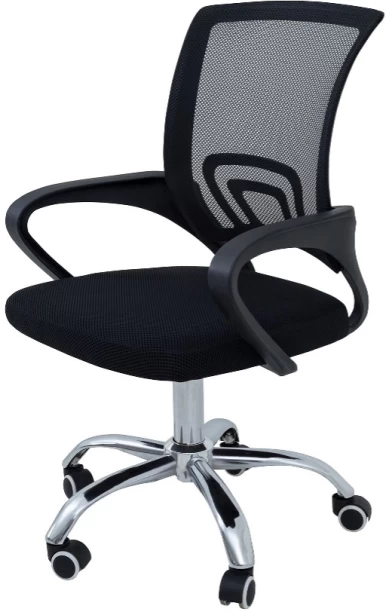 Office Basic Mesh Back Office Adjustable Arm Chair – Black