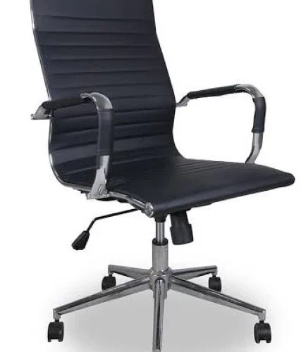 WGYI 928H High Back Office Chair (Black) PU Leather Office Executive Chair