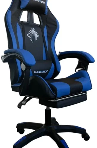 GameTech Gaming Chair - Office Arm Chair – Blue, Black