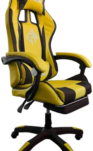 GameTech Gaming Chair - Office Arm Chair – Yellow