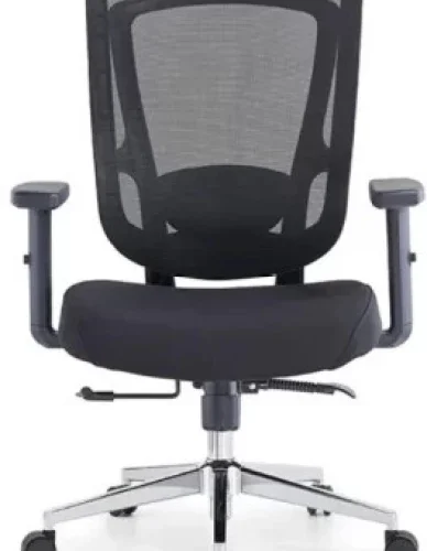 Shah Mesh Office Chair Swivel Office Adjustable Arm Chair – Black