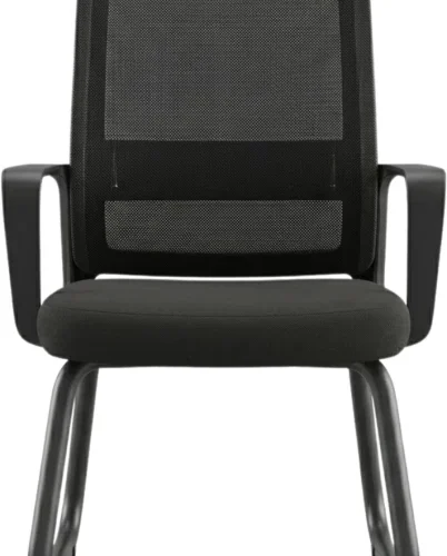 SMTE FU9101 Office Visitor Chair – BLACK