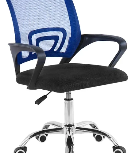 golden Star Africa Office Chair Mid-Back Computer Work Chair Office Adjustable Arm Chair – Black Blue