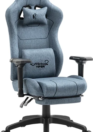 Minhaj Viper Office Adjustable Arm Chair – Blue