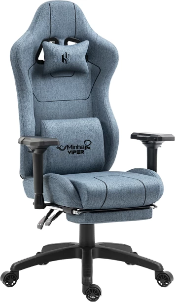 Minhaj Viper Office Adjustable Arm Chair – Blue