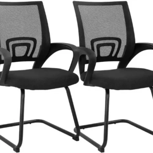 Furniture House Luxury Executive Office Chair Office Adjustable Arm Chair – BLACK